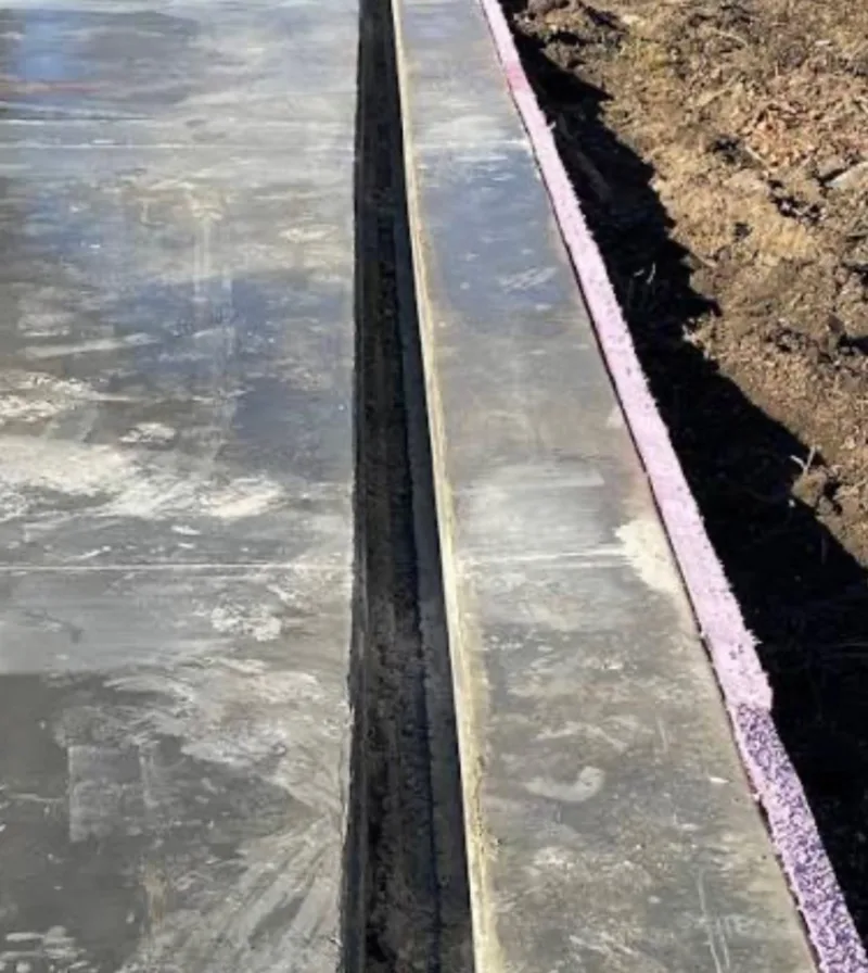 Channel and curb detail