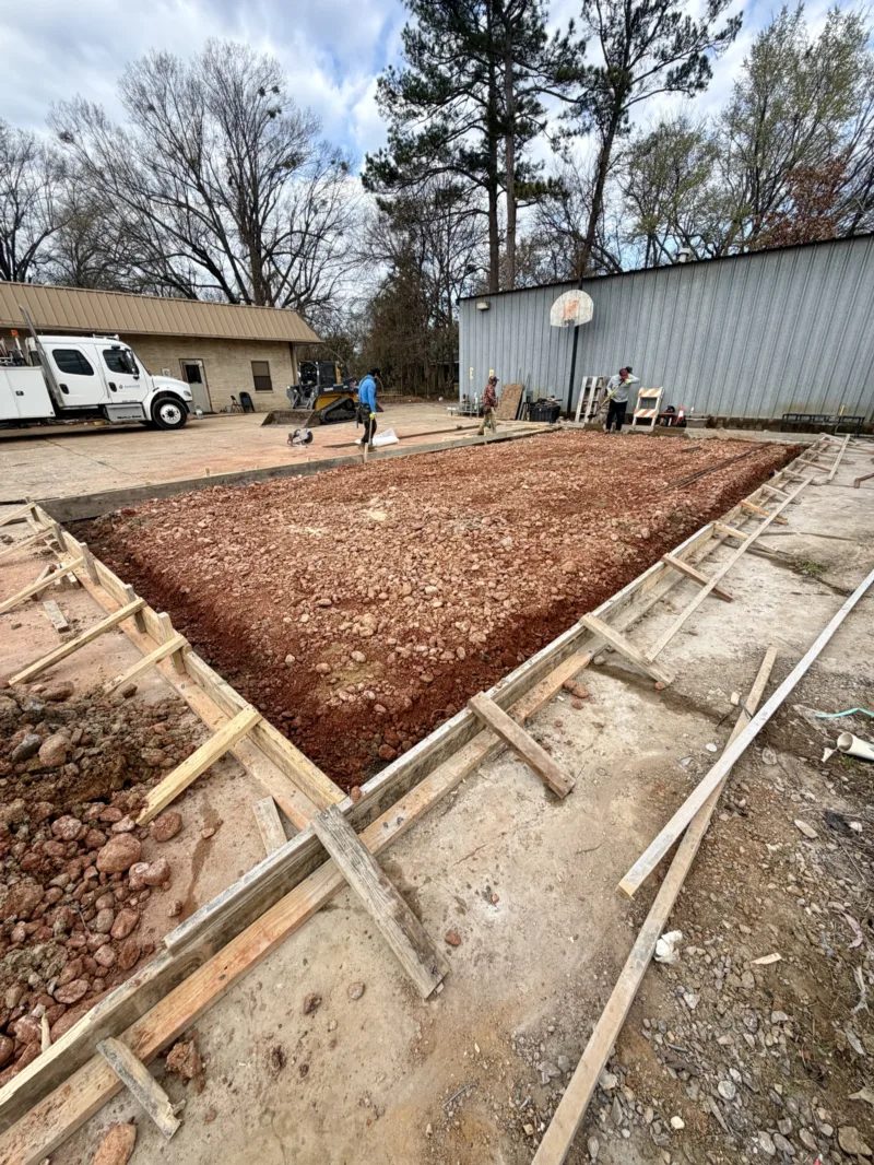 Commercial slab formed