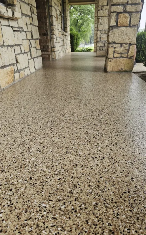 Epoxy flake breezeway