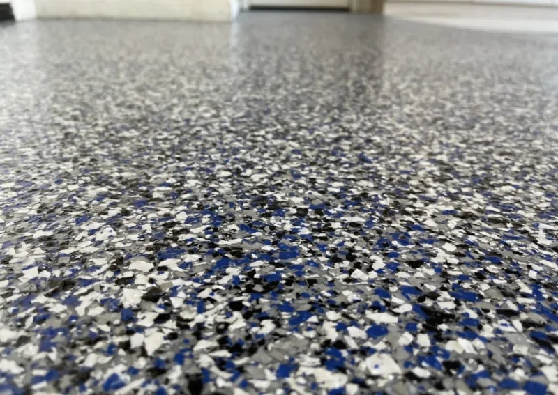 Epoxy flake close-up