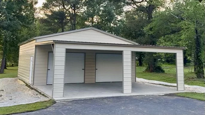 Garage with carport