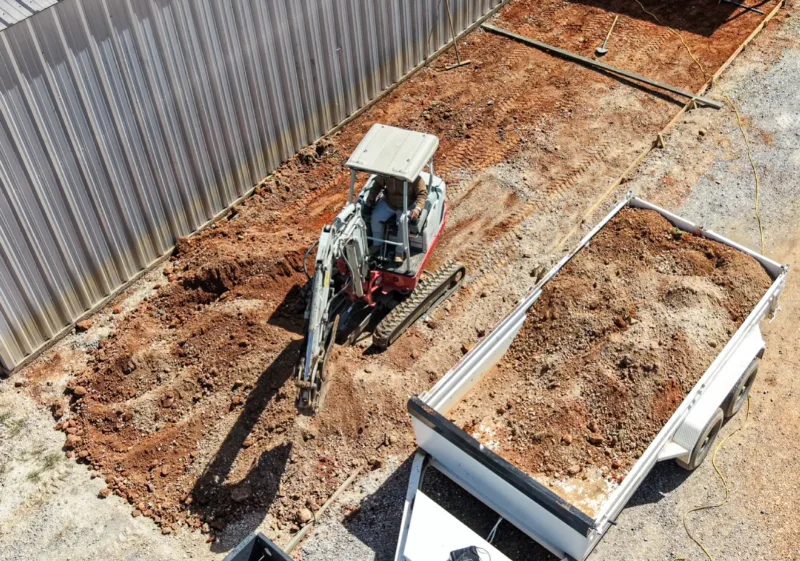 Trenching and site prep