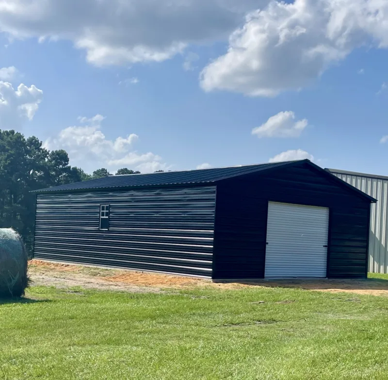 Navy garage