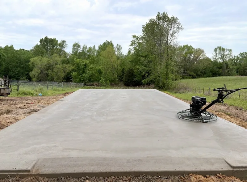 Troweling in a field