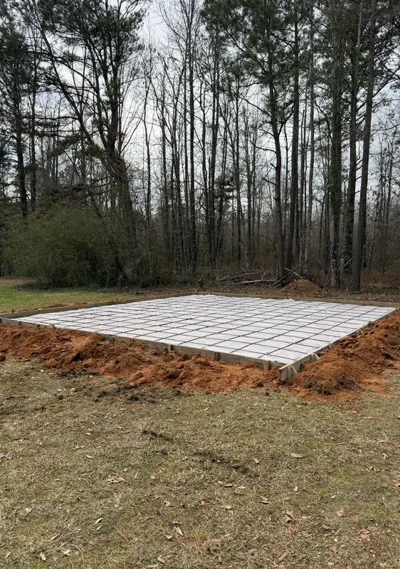 Slab prep and rebar