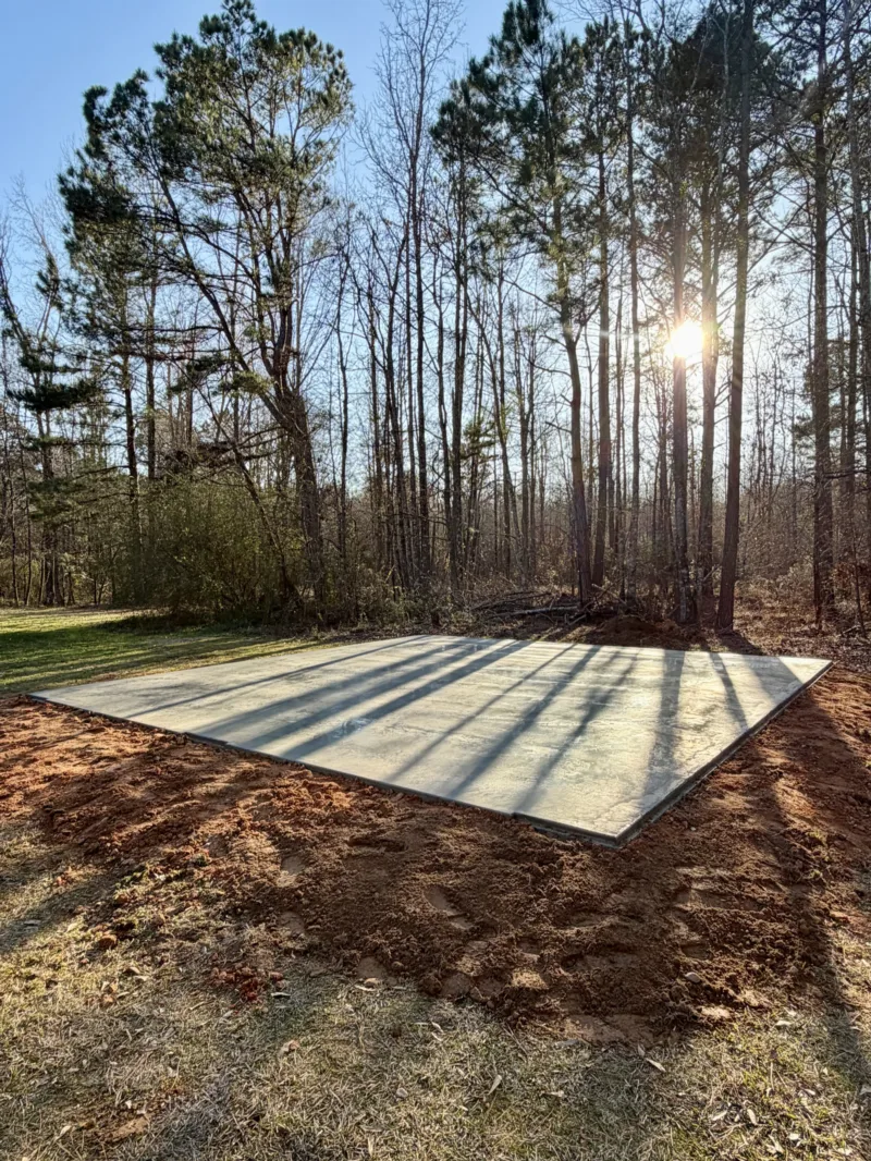 Slab in the woods