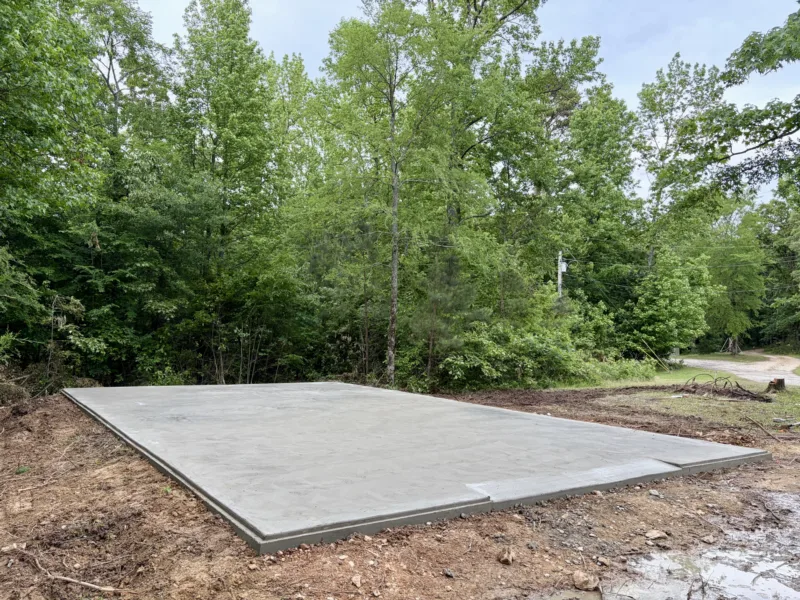 Slab at the edge of the woods
