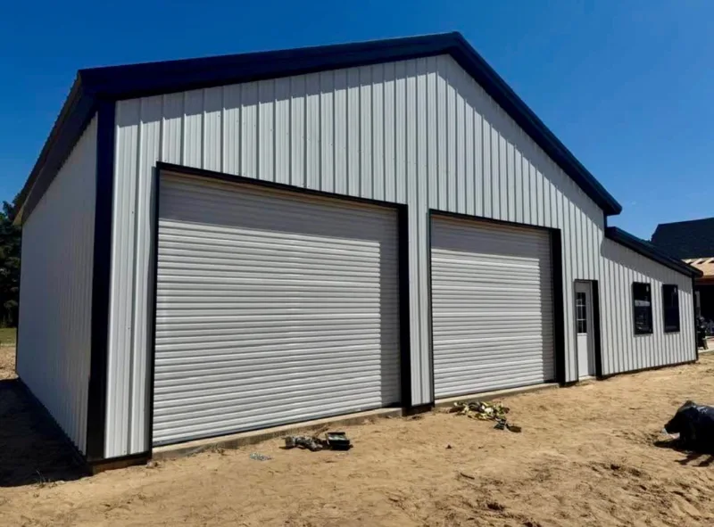 White shop, black trim
